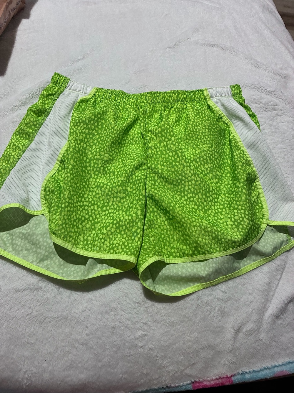 Women’s Neon Green & pink Athletic Running Shorts (lot of 2) xs